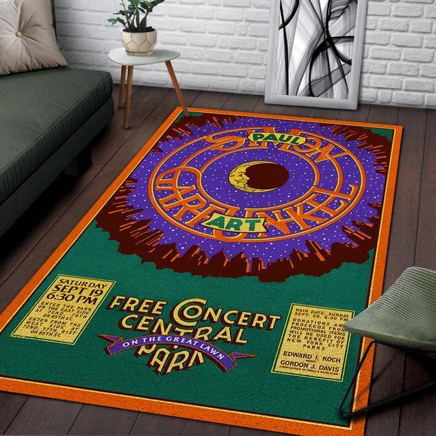 The Concert In Central Park Simon And Garfunkel Area Rug Chrismas Gift - Indoor Outdoor Rugs