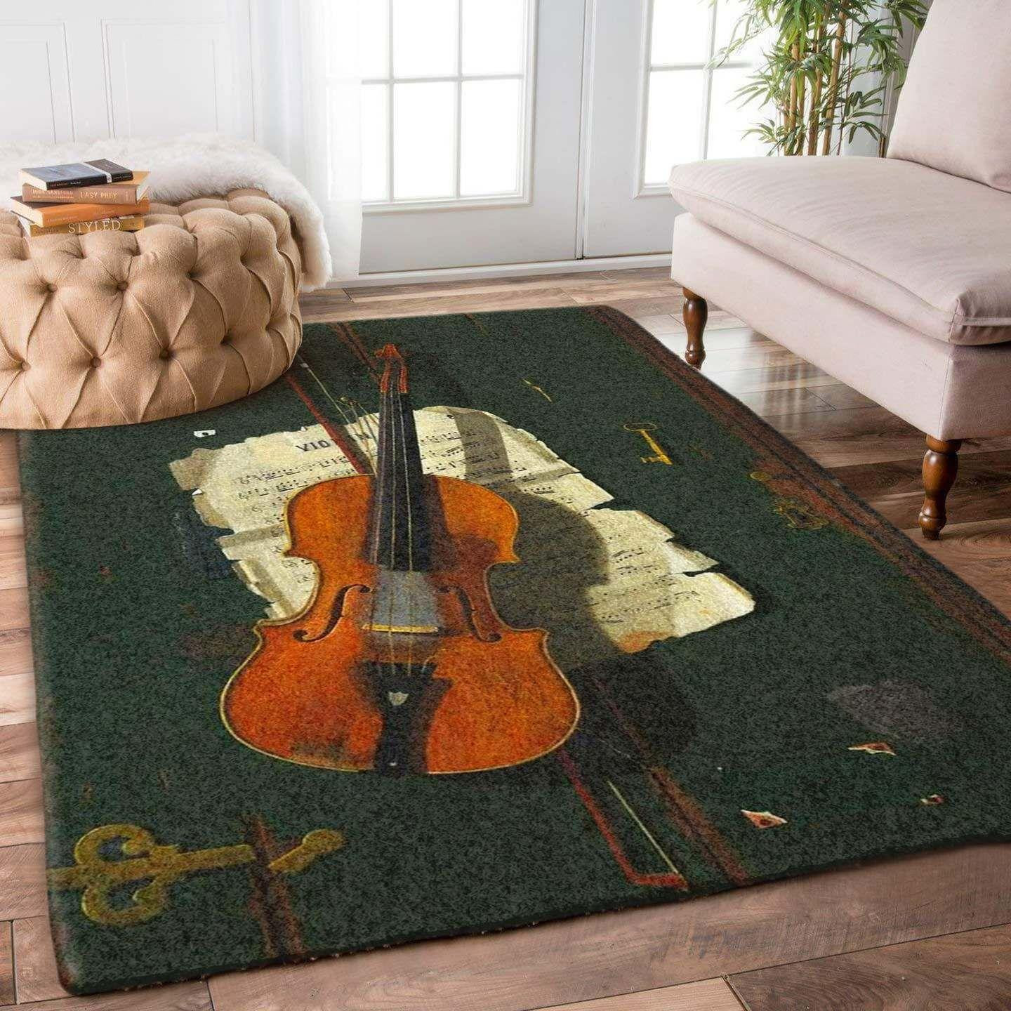 Violin Rug Chrismas Gift - Indoor Outdoor Rugs