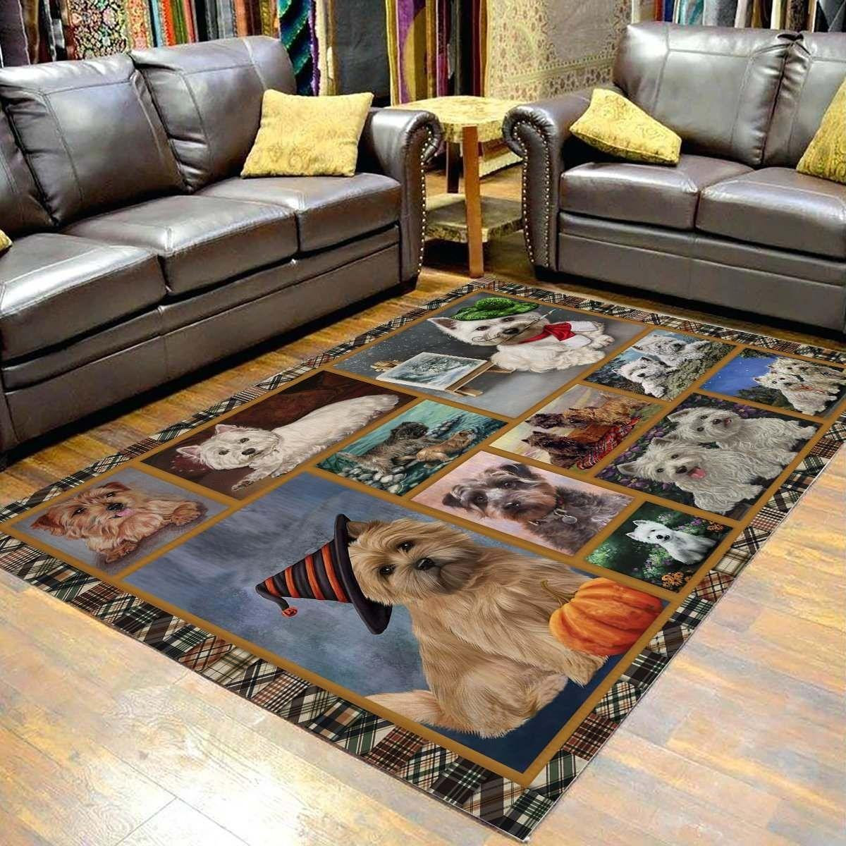 Cairn Terrier Rug Chrismas Gift - Indoor Outdoor Rugs