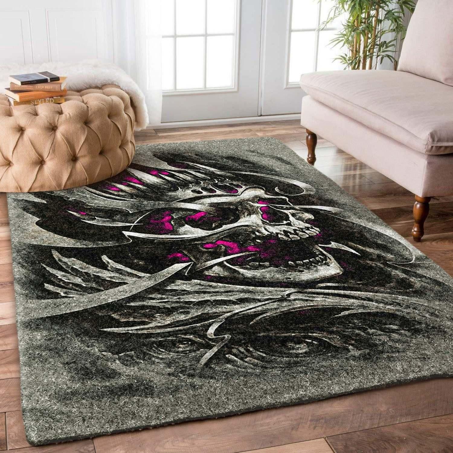 Skull Rug Chrismas Gift - Indoor Outdoor Rugs