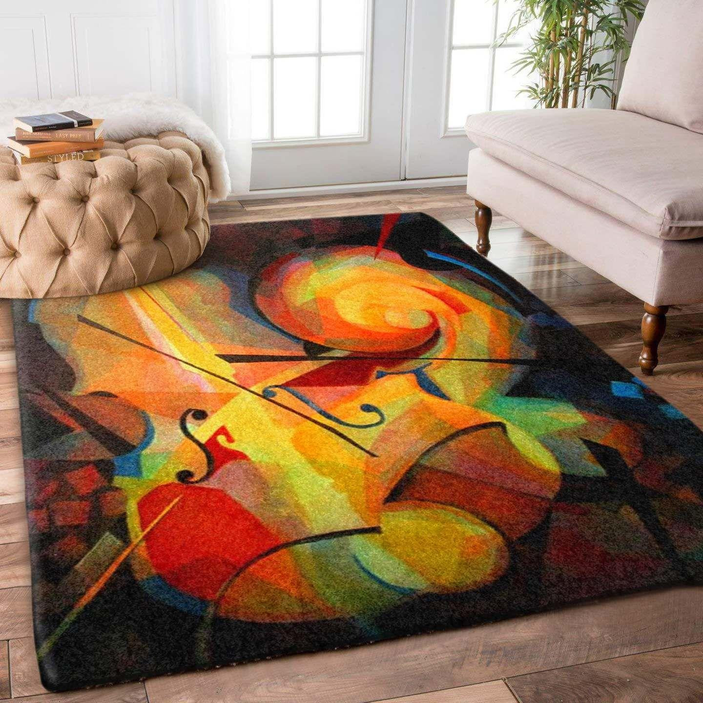 Violin Rug Chrismas Gift - Indoor Outdoor Rugs