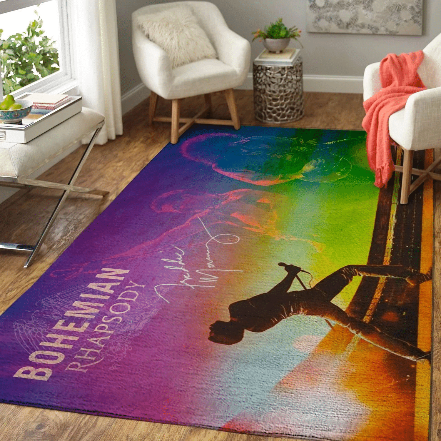 Freddie Mercury Bohemian Rhapsody Area Rug Chrismas Gift - Indoor Outdoor Rugs