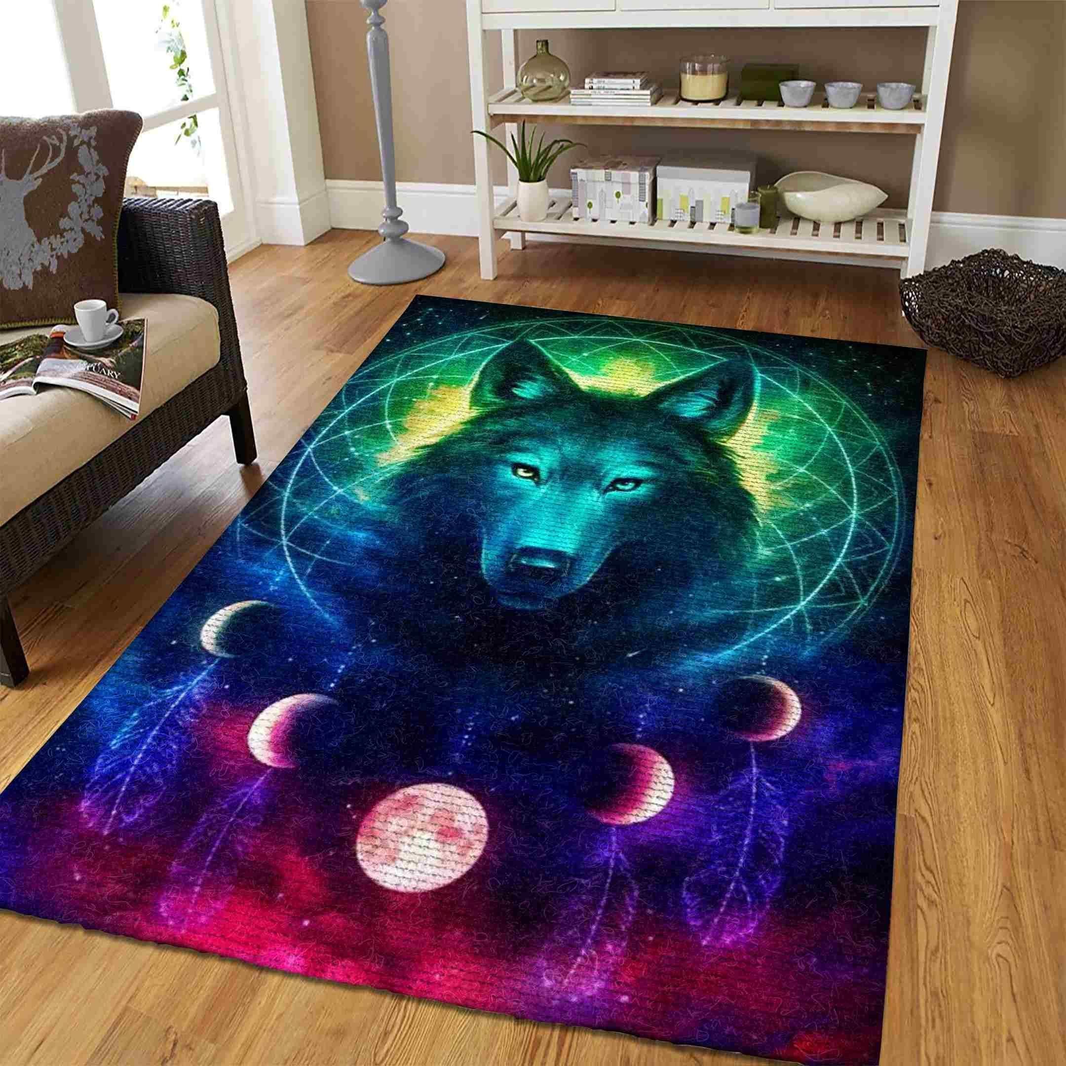 Wolves Rug Chrismas Gift - Indoor Outdoor Rugs