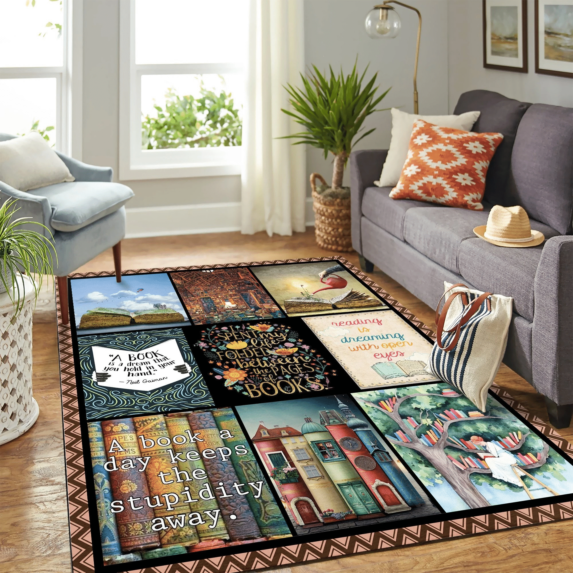 Reading Book Lover Quilt Blanket Mk Carpet Area Rug C Chrismas Gift - Indoor Outdoor Rugs