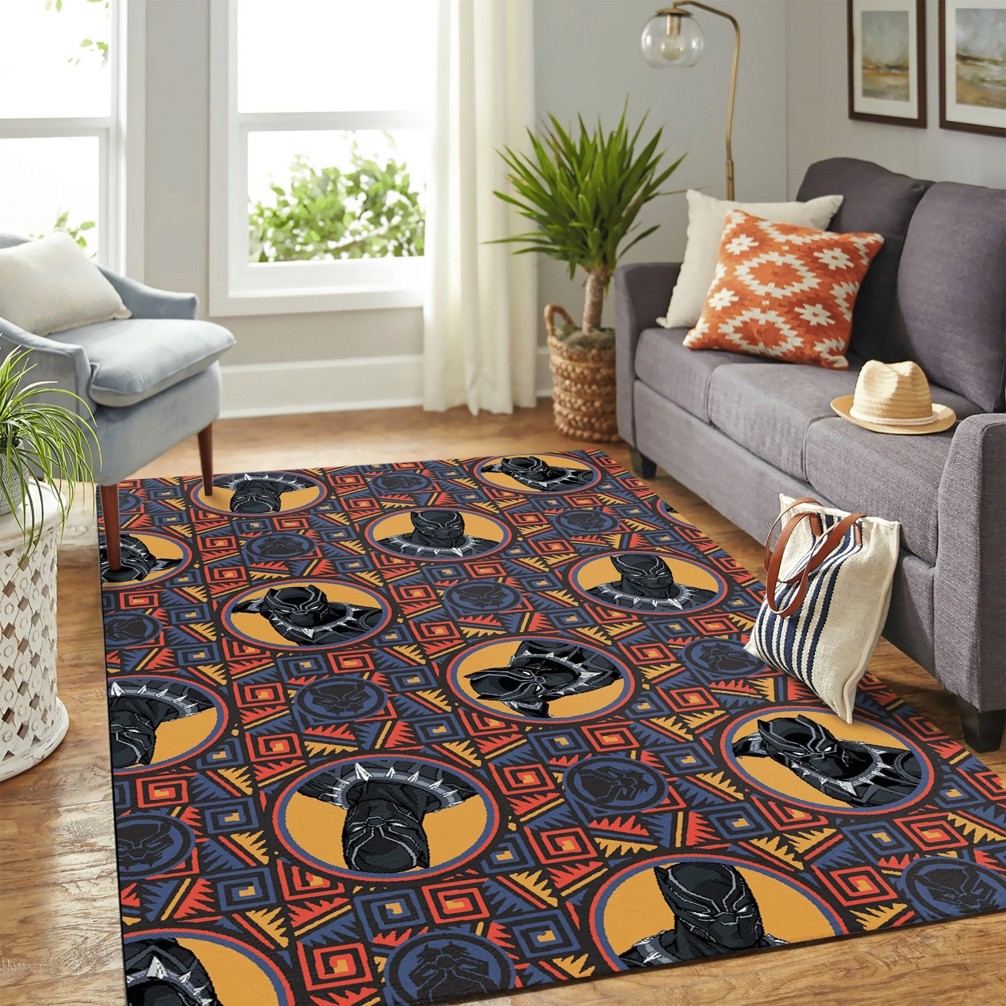 Black Panther Carpet Rug Chrismas Gift - Indoor Outdoor Rugs