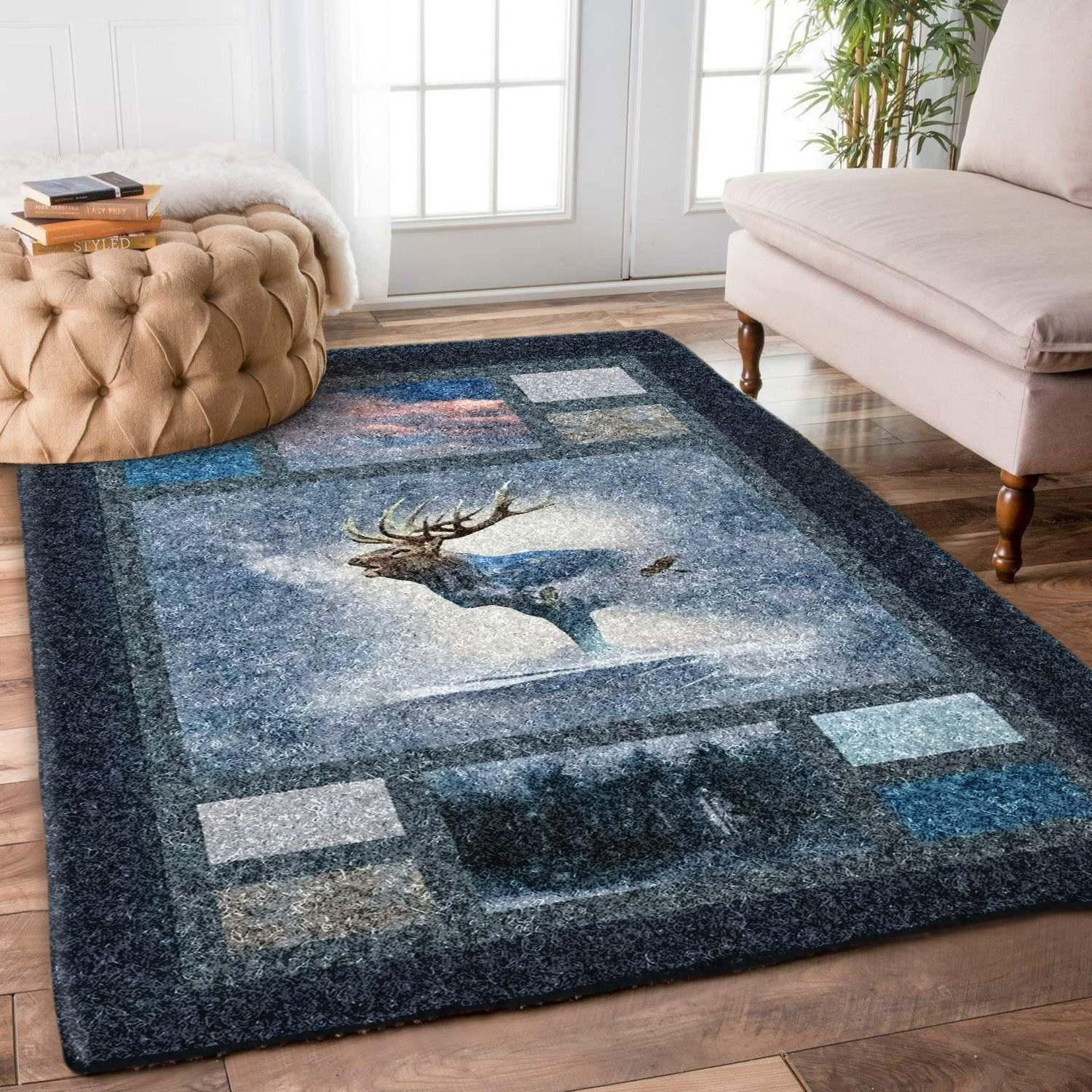 Deer Rug Chrismas Gift - Indoor Outdoor Rugs