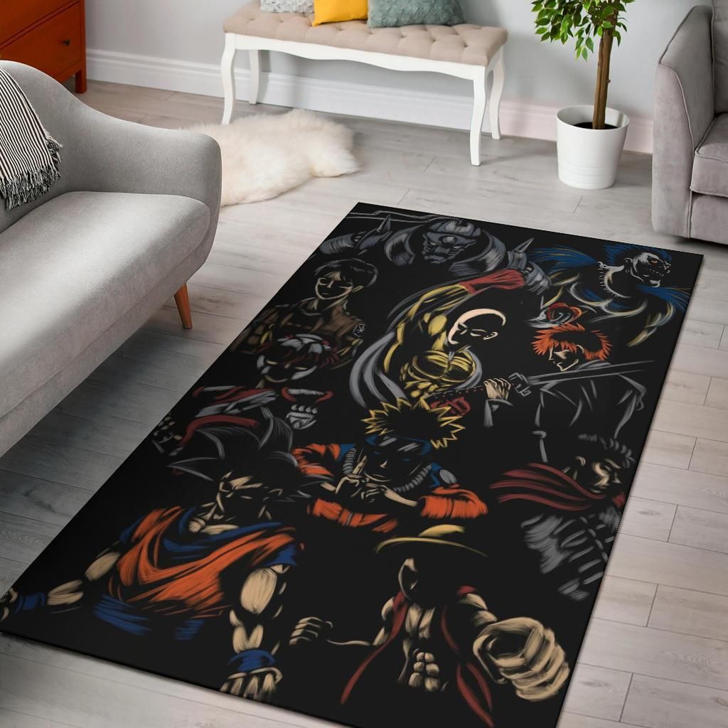 Anime Heroes Area Rug Chrismas Gift - Indoor Outdoor Rugs