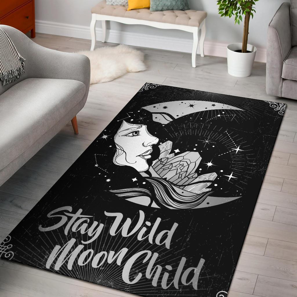 Moon Child Area Rug Chrismas Gift - Indoor Outdoor Rugs