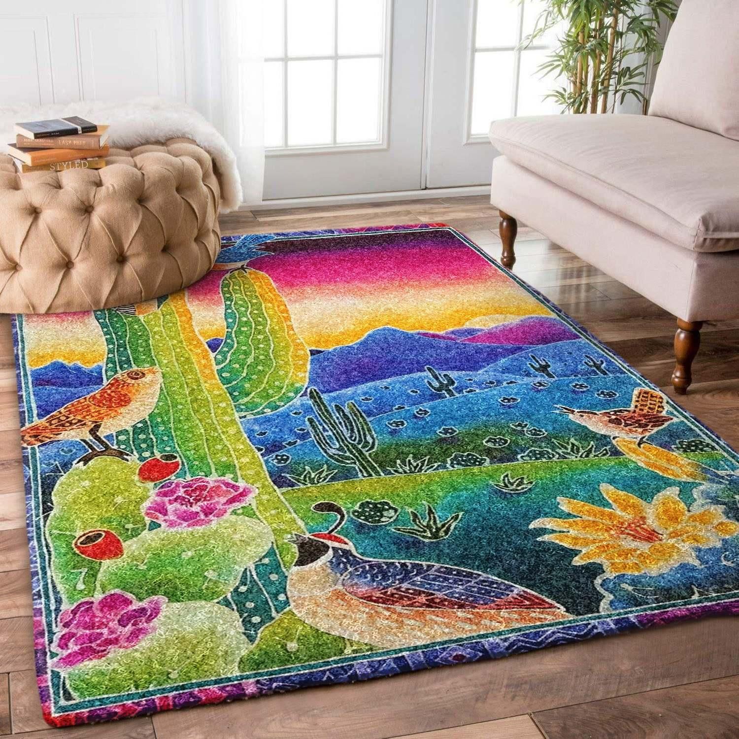 Cactus Rug Chrismas Gift - Indoor Outdoor Rugs