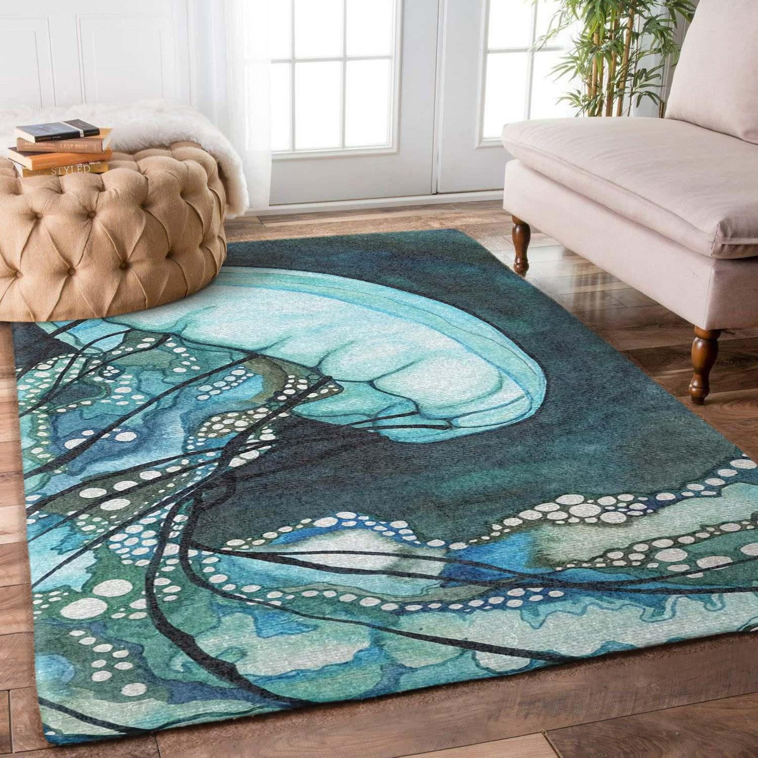 Jellyfish Rug Chrismas Gift - Indoor Outdoor Rugs