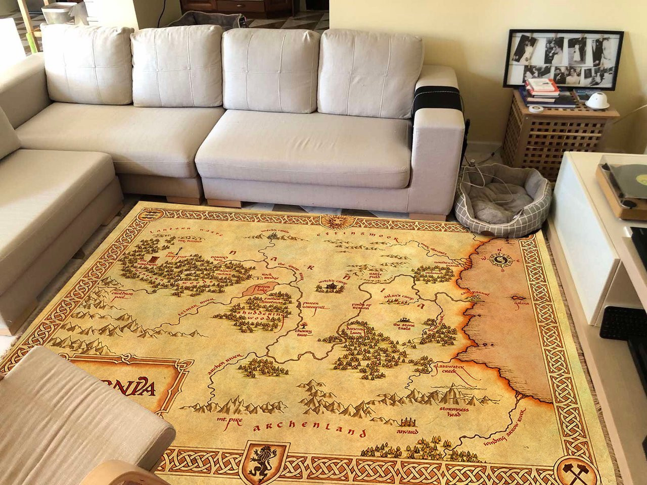 Narnia Map Area Rug Chrismas Gift - Indoor Outdoor Rugs