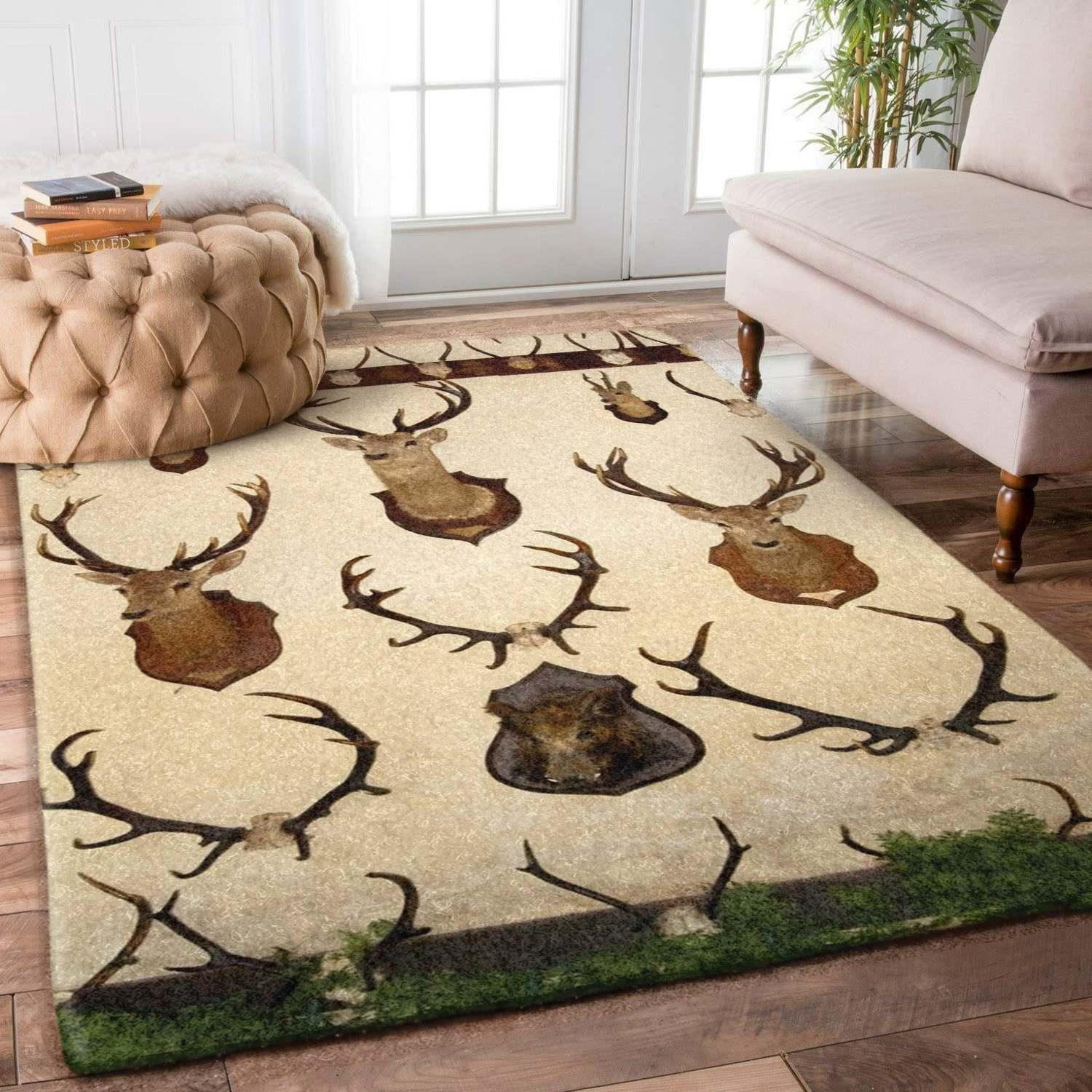 Deer Rug Chrismas Gift - Indoor Outdoor Rugs