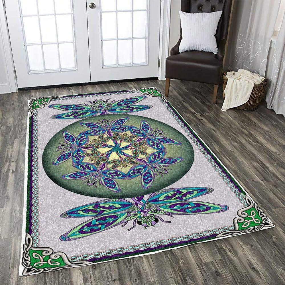 Dragonfly Rug Chrismas Gift - Indoor Outdoor Rugs