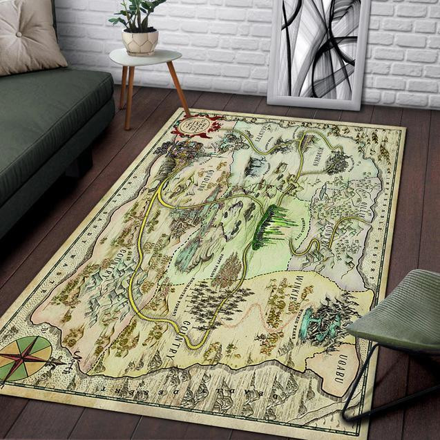 Oz Map Area Rug Chrismas Gift - Indoor Outdoor Rugs