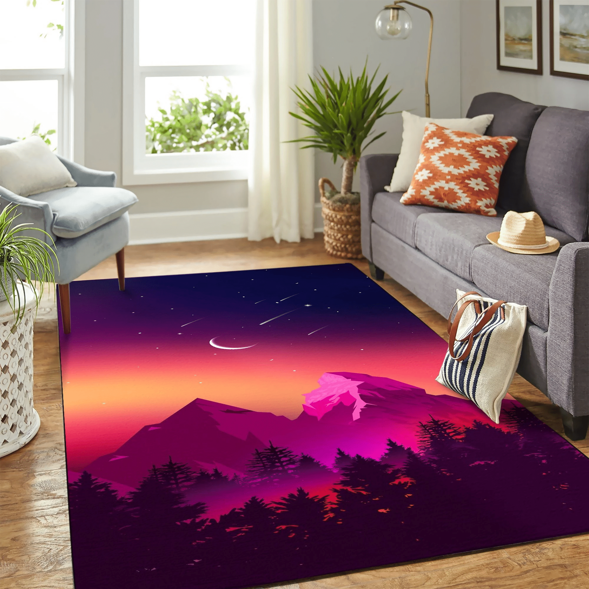 Landscape Carpet Rug Chrismas Gift - Indoor Outdoor Rugs