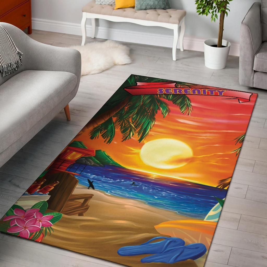 Serenity Sunset Relax Design Area Rug Chrismas Gift - Indoor Outdoor Rugs