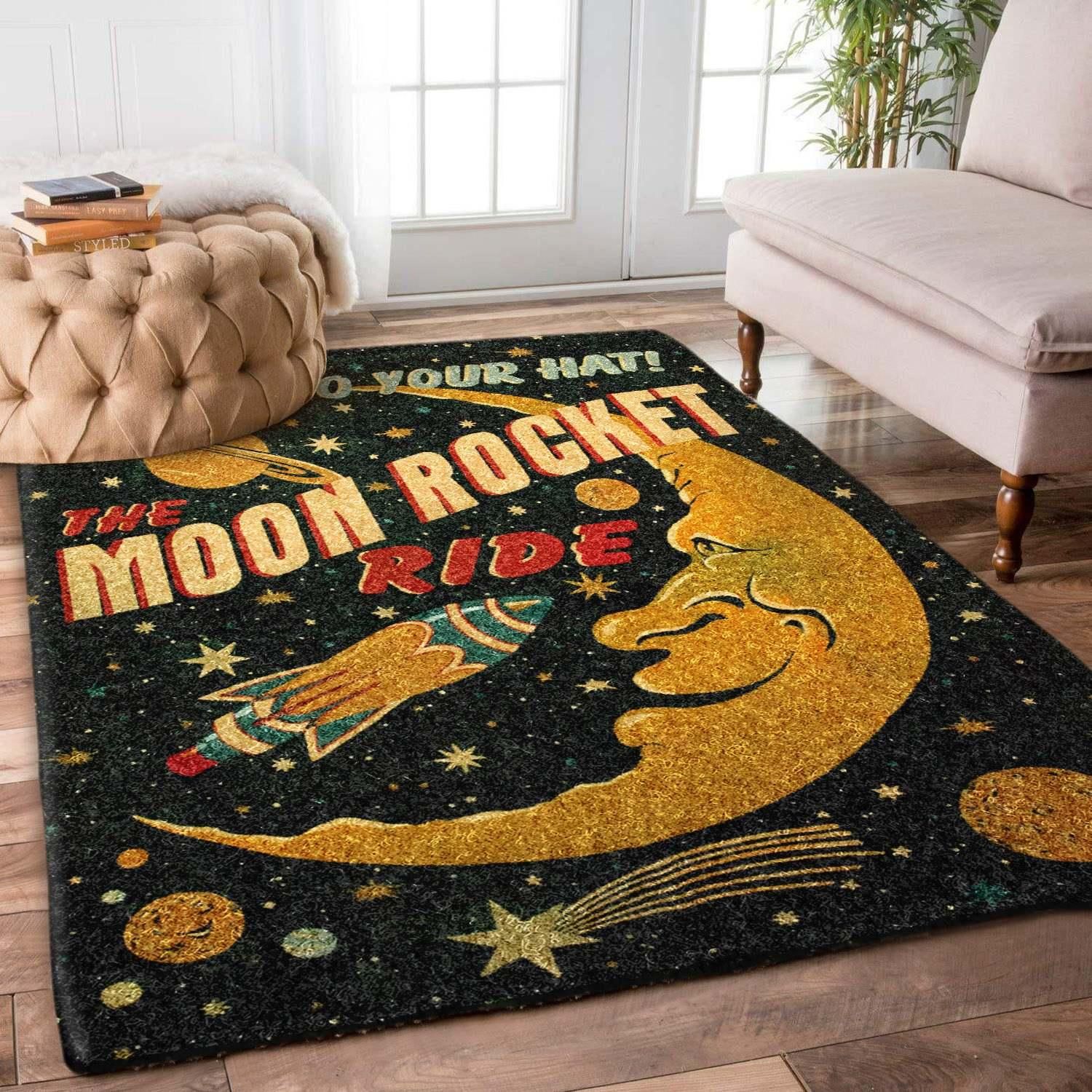 Moon Rug Chrismas Gift - Indoor Outdoor Rugs