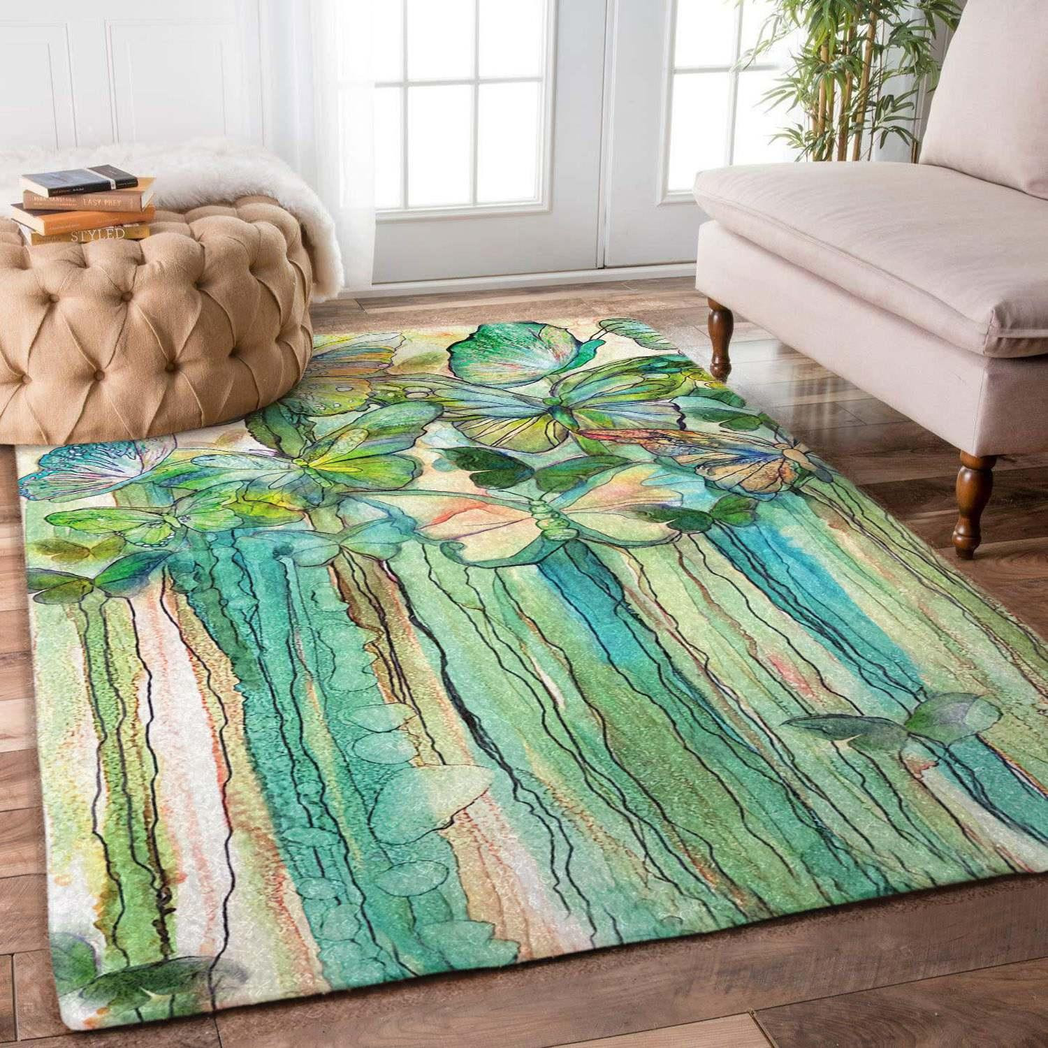 Butterfly Rug Chrismas Gift - Indoor Outdoor Rugs