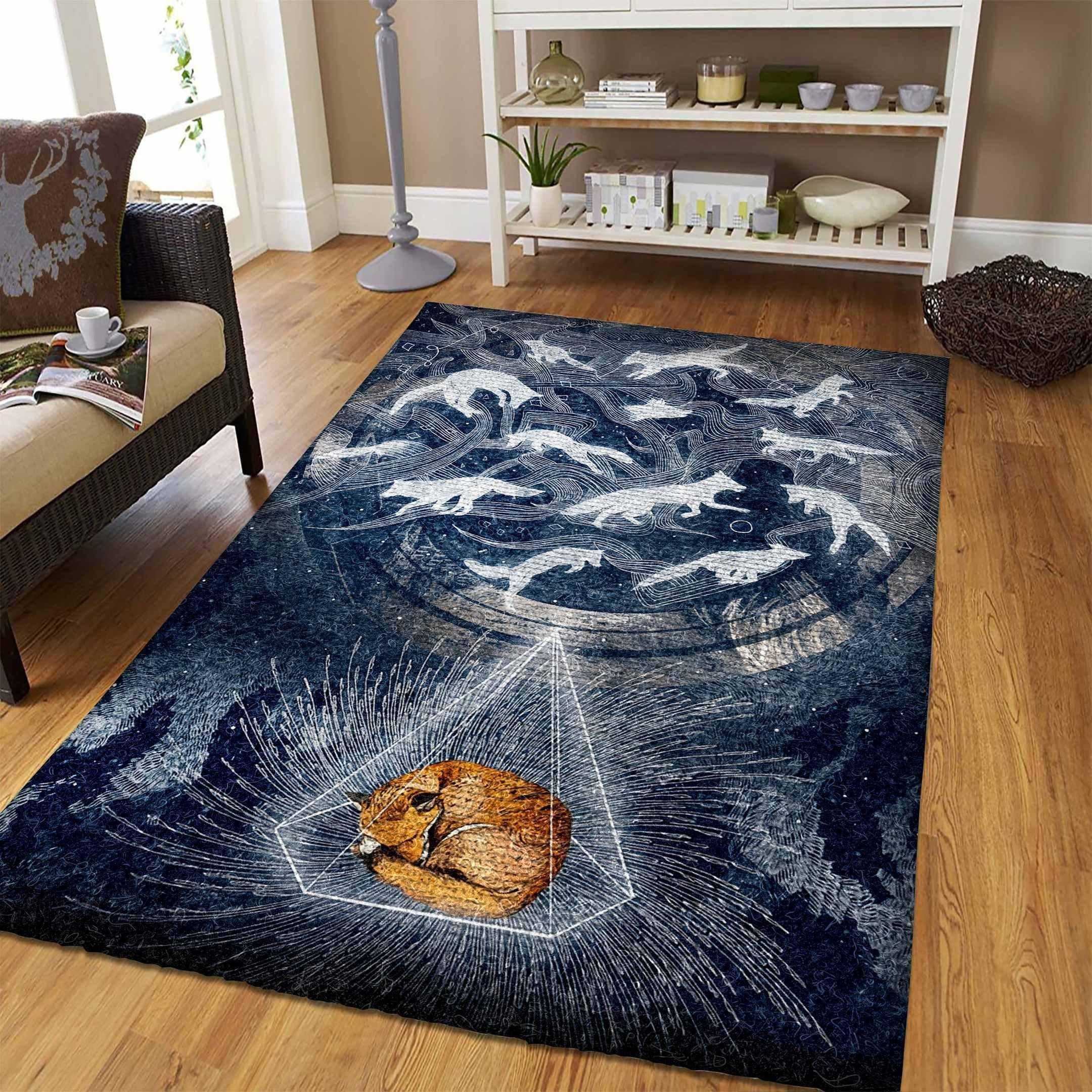 Fox Rug Chrismas Gift - Indoor Outdoor Rugs