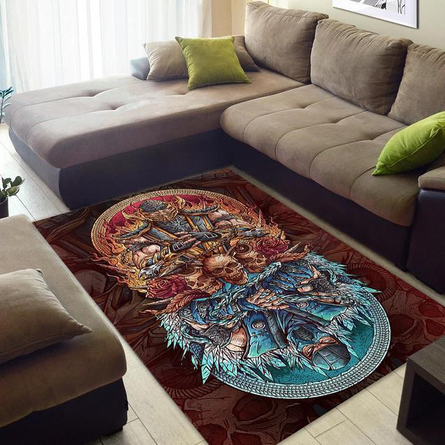 Ice Vs Fire Area Rug Chrismas Gift - Indoor Outdoor Rugs