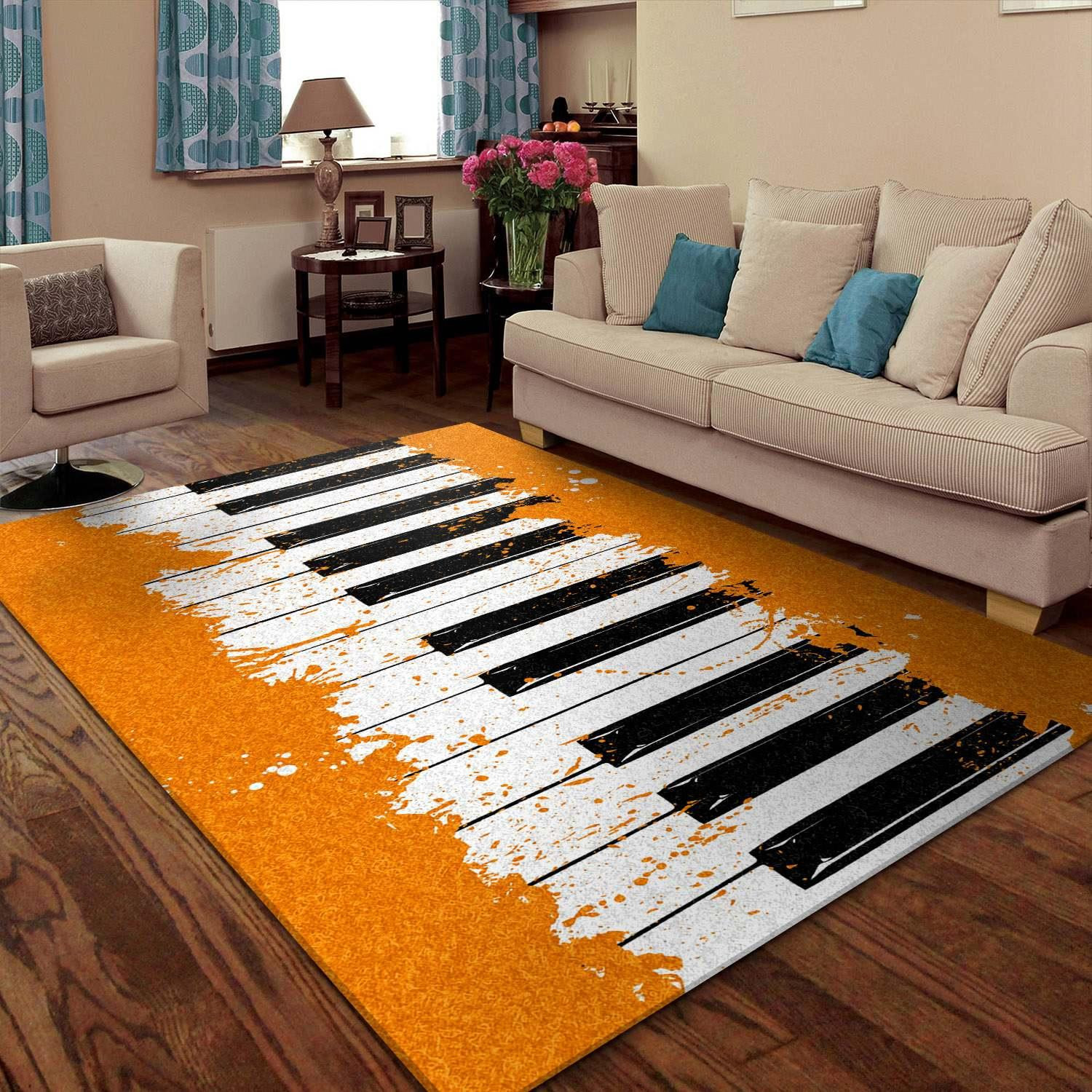 Piano Rug Chrismas Gift - Indoor Outdoor Rugs