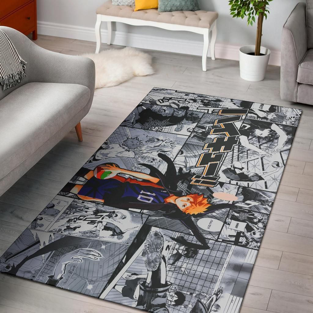 Hinata Haikyuu Manga Area Rug Chrismas Gift – Indoor Outdoor Rugs