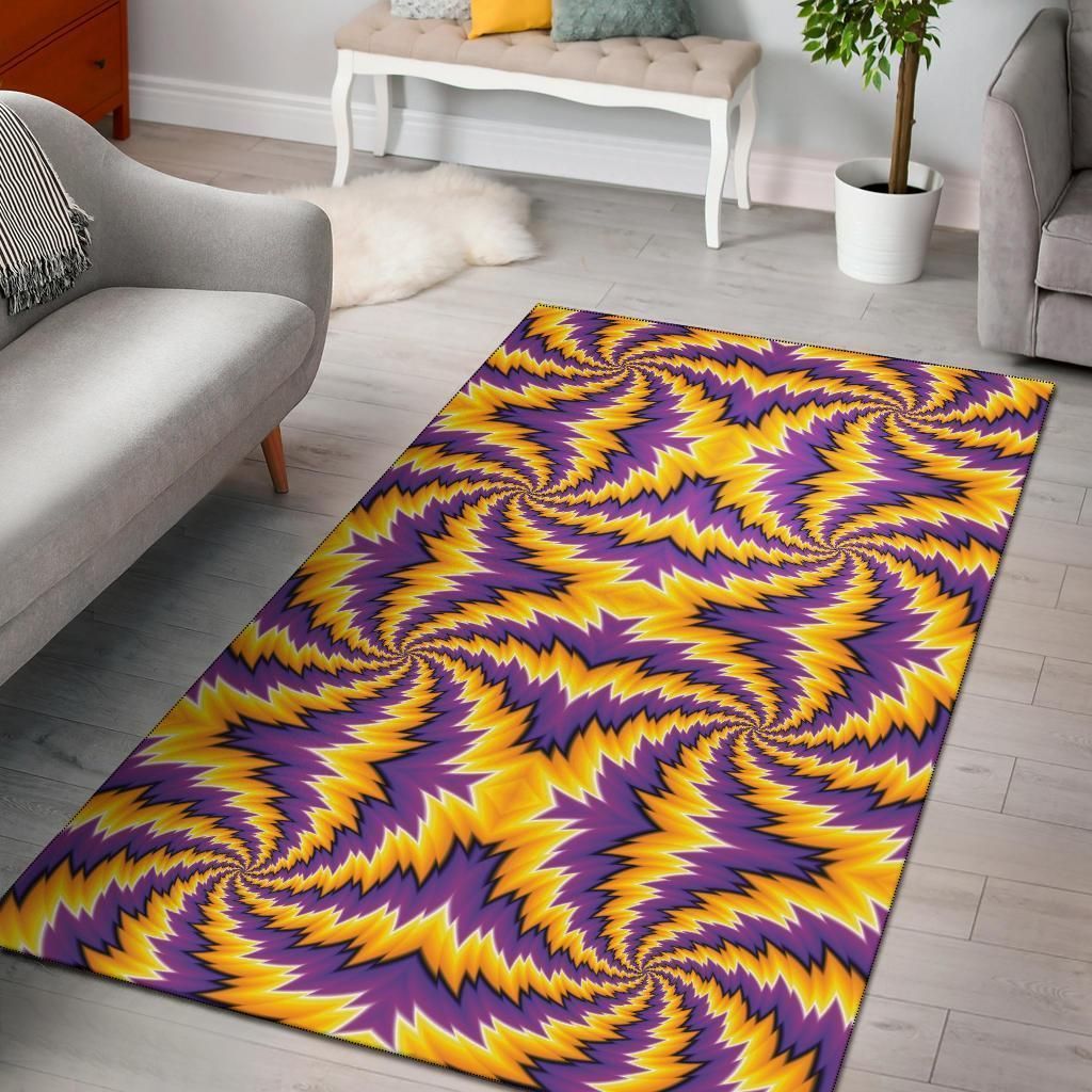 Spiral Optical Illusion Area Rug Chrismas Gift - Indoor Outdoor Rugs