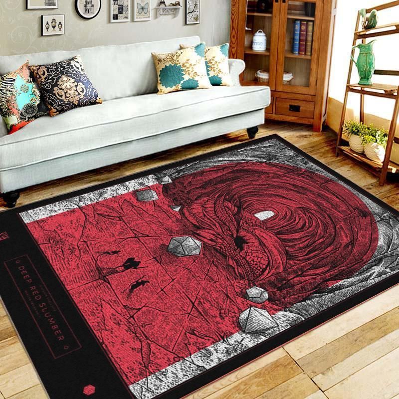 Dungeons Dragons Area Rug Chrismas Gift - Indoor Outdoor Rugs