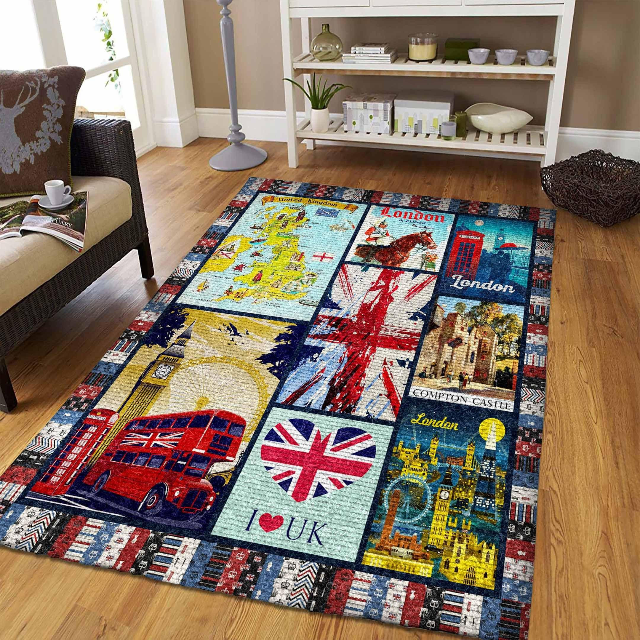 United Kingdom Rug Chrismas Gift - Indoor Outdoor Rugs