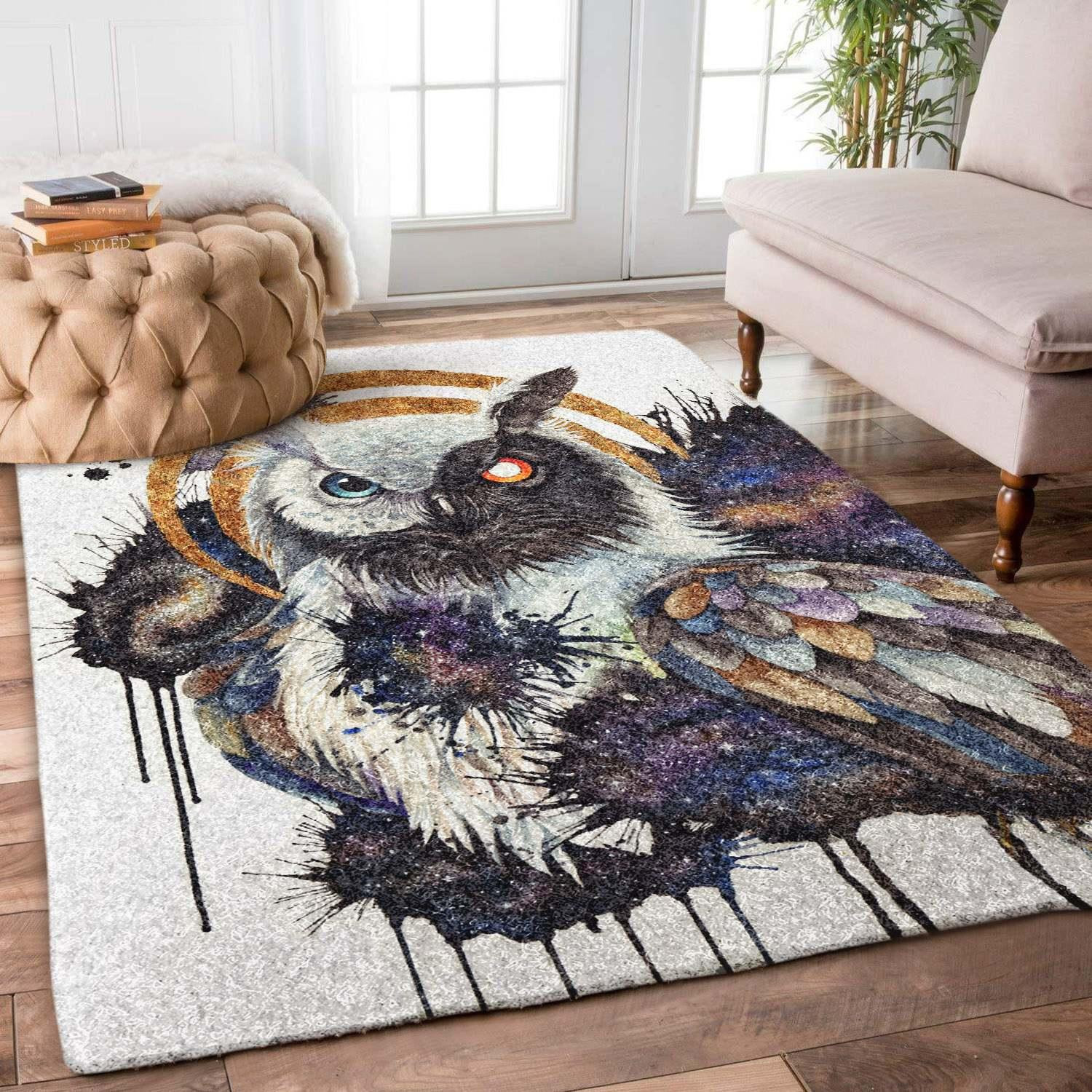 Owl Rug Chrismas Gift - Indoor Outdoor Rugs