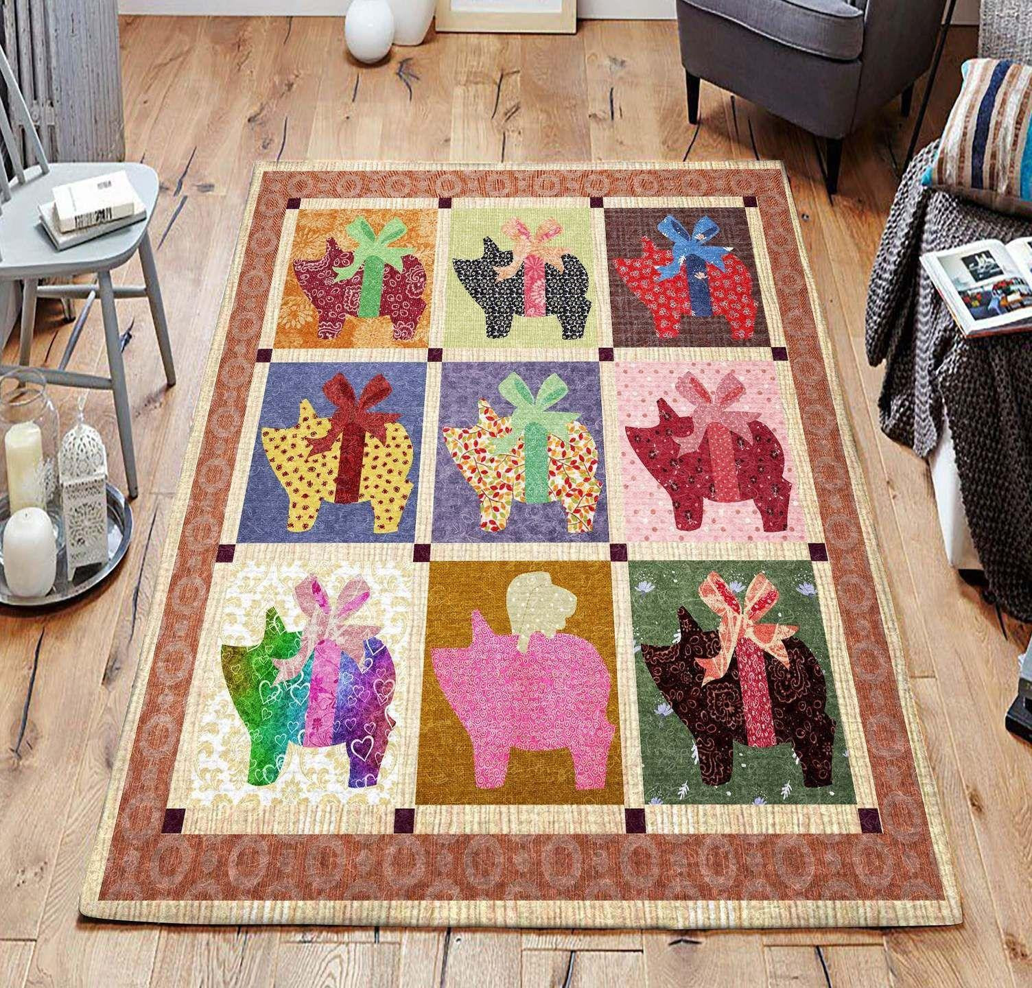 Pig Gs Rug Chrismas Gift - Indoor Outdoor Rugs