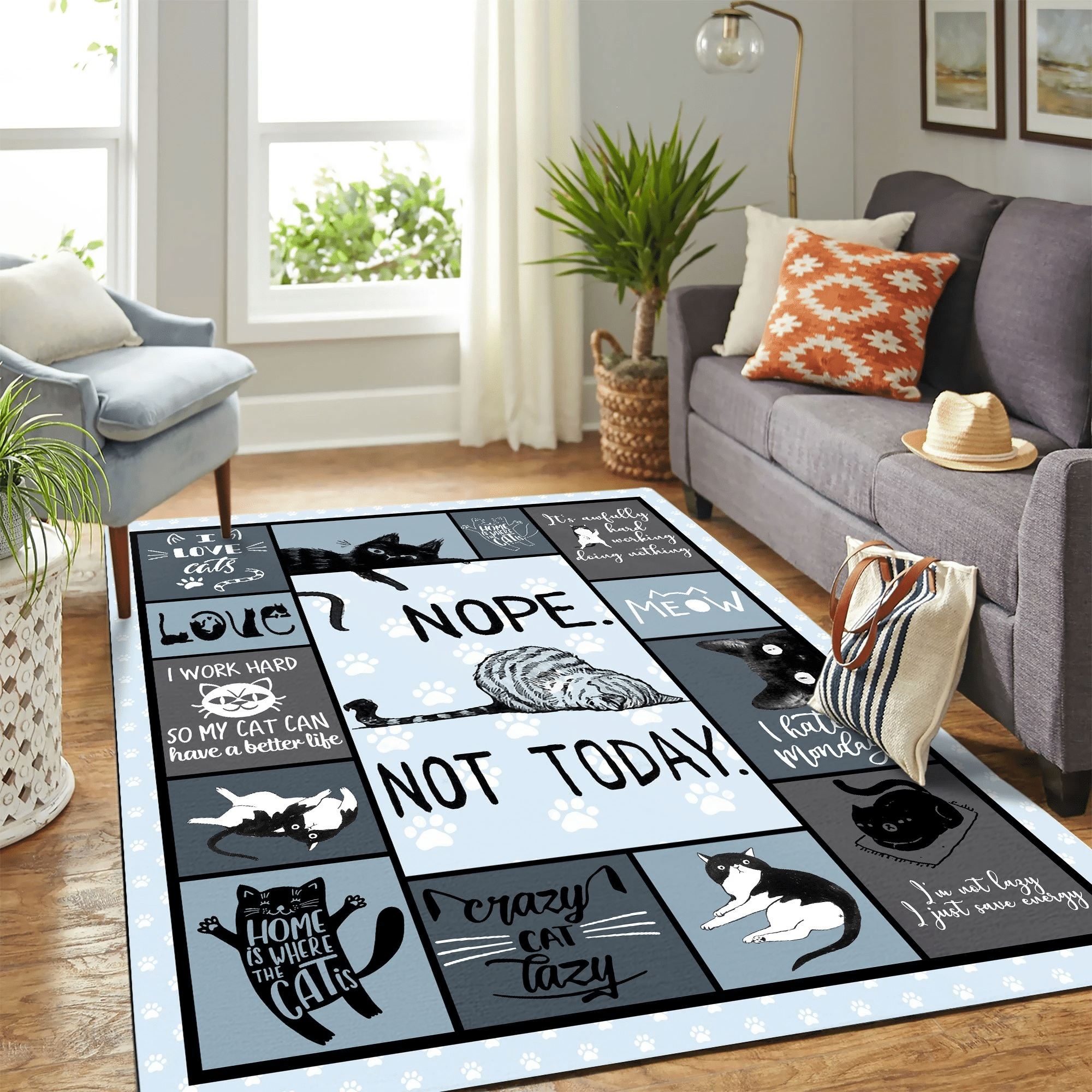 Cat New Quilt Mk Carpet Area Rug Chrismas Gift - Indoor Outdoor Rugs