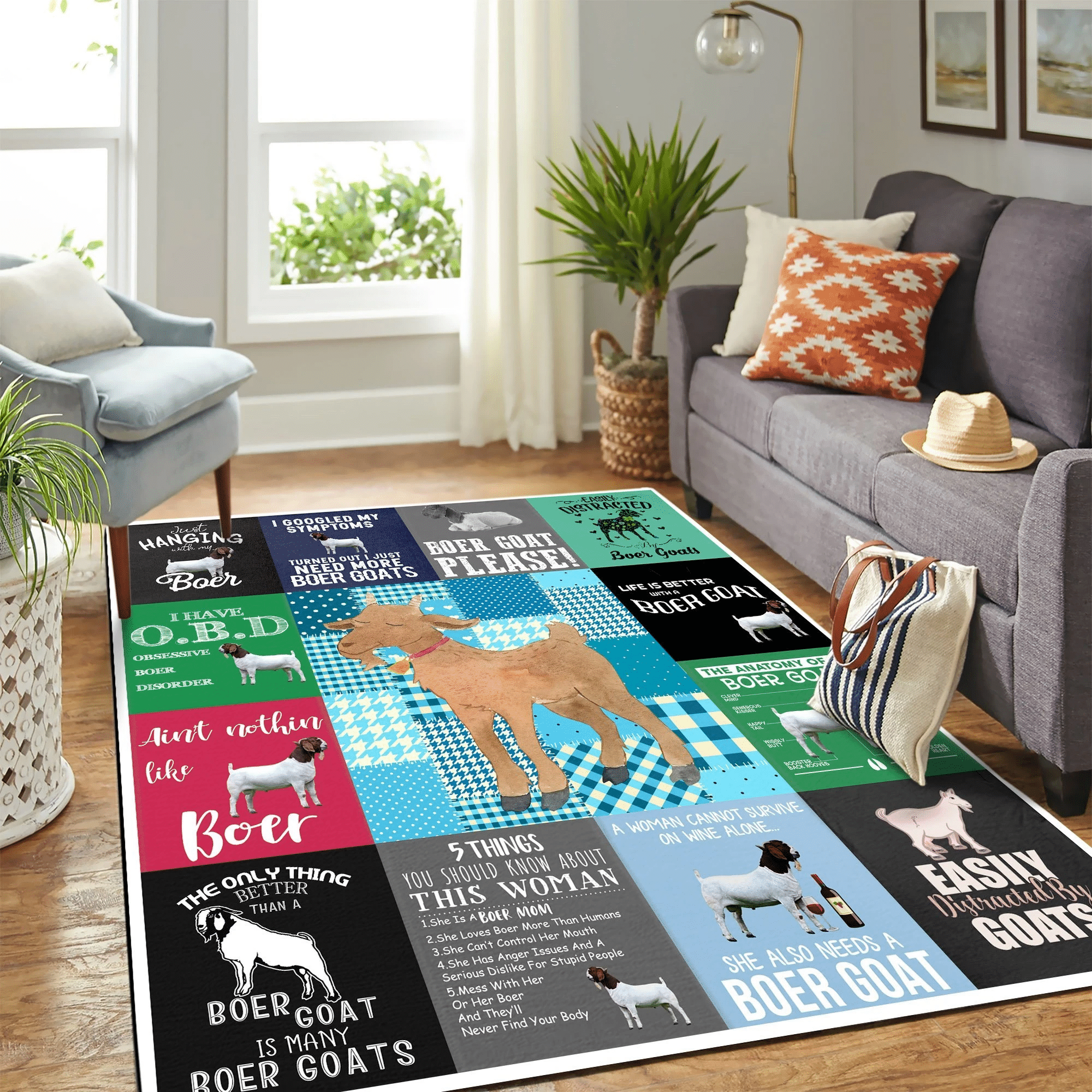 Goat Copy Mk Carpet Area Rug Chrismas Gift - Indoor Outdoor Rugs