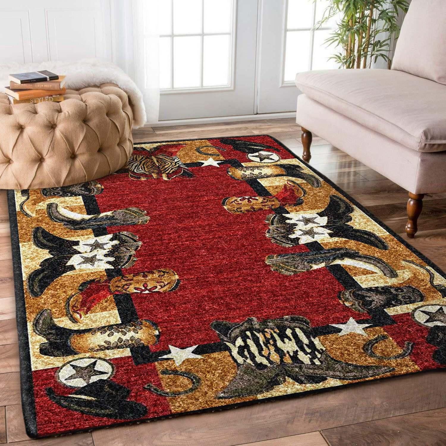 Cowboy Rug Chrismas Gift - Indoor Outdoor Rugs