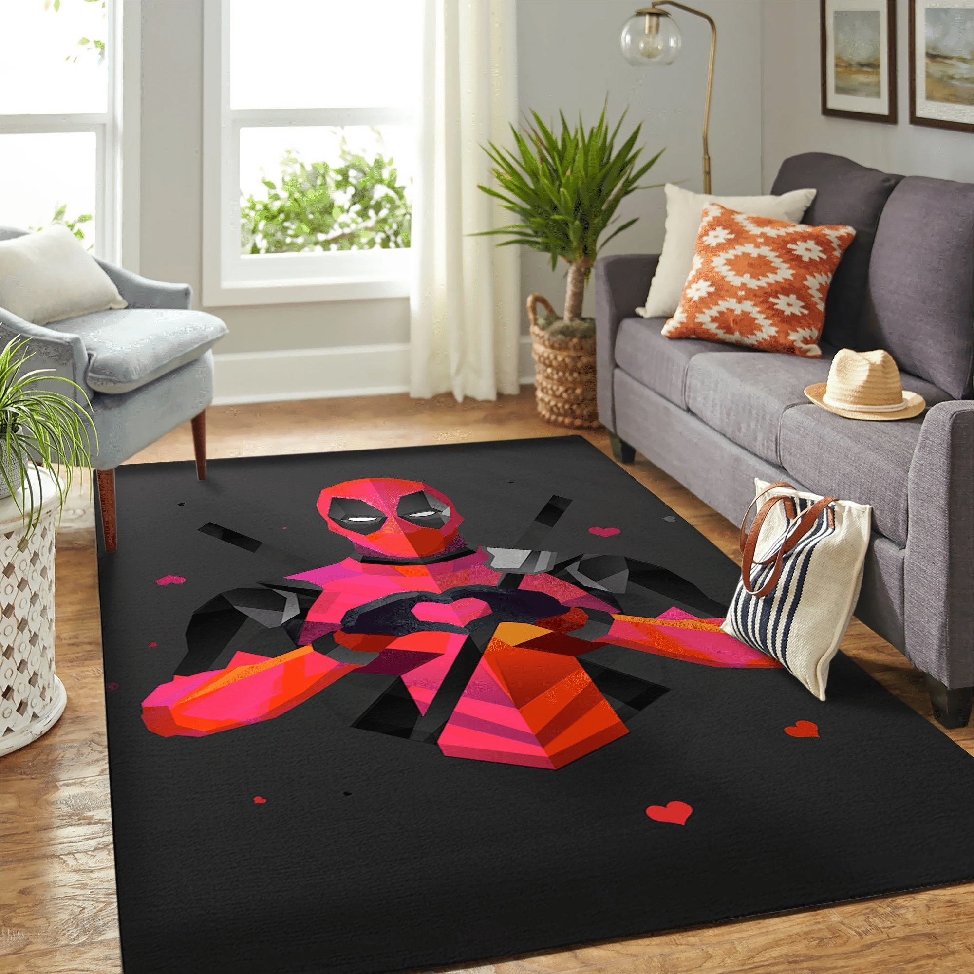 Deadpool Carpet Floor Area Rug Chrismas Gift - Indoor Outdoor Rugs