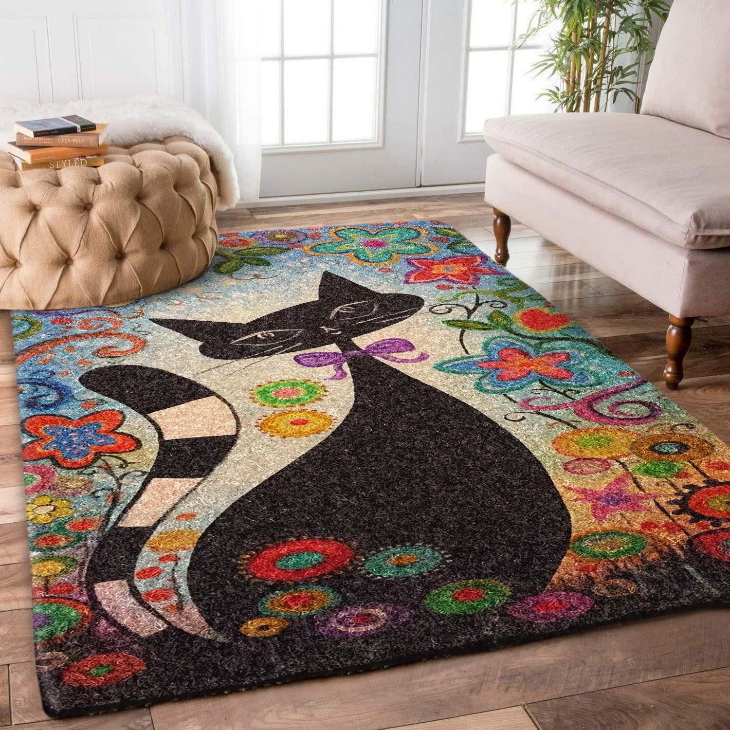 Cat Rug Chrismas Gift - Indoor Outdoor Rugs