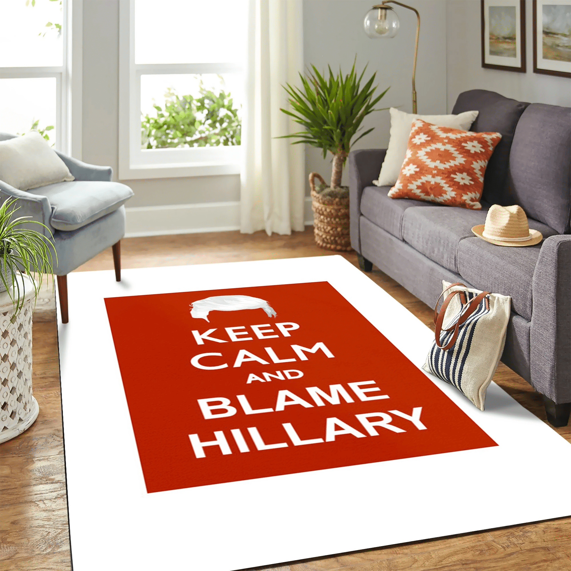 Keep Calm Trump Carpet Floor Area Rug Chrismas Gift - Indoor Outdoor Rugs