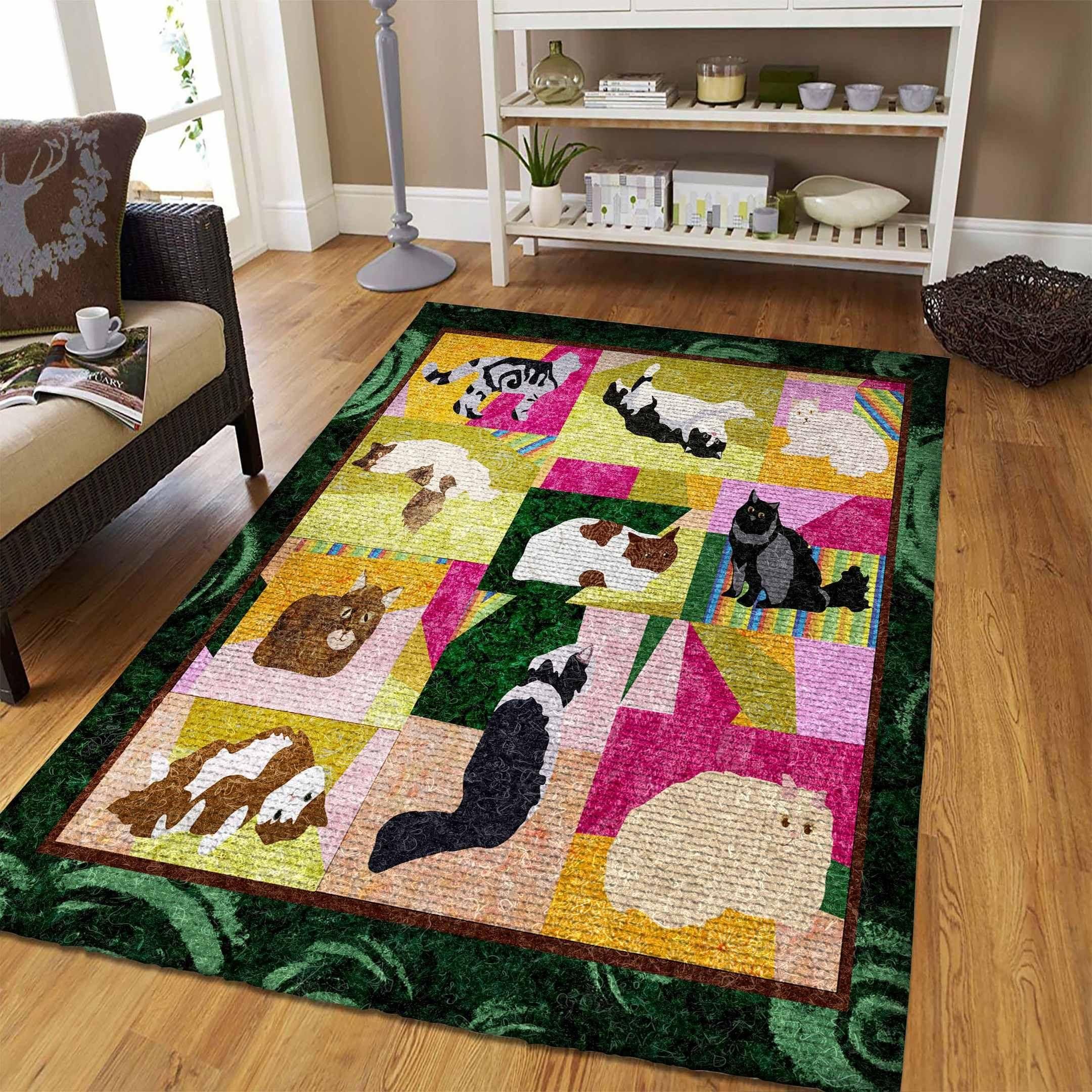 Cat Rug Chrismas Gift - Indoor Outdoor Rugs