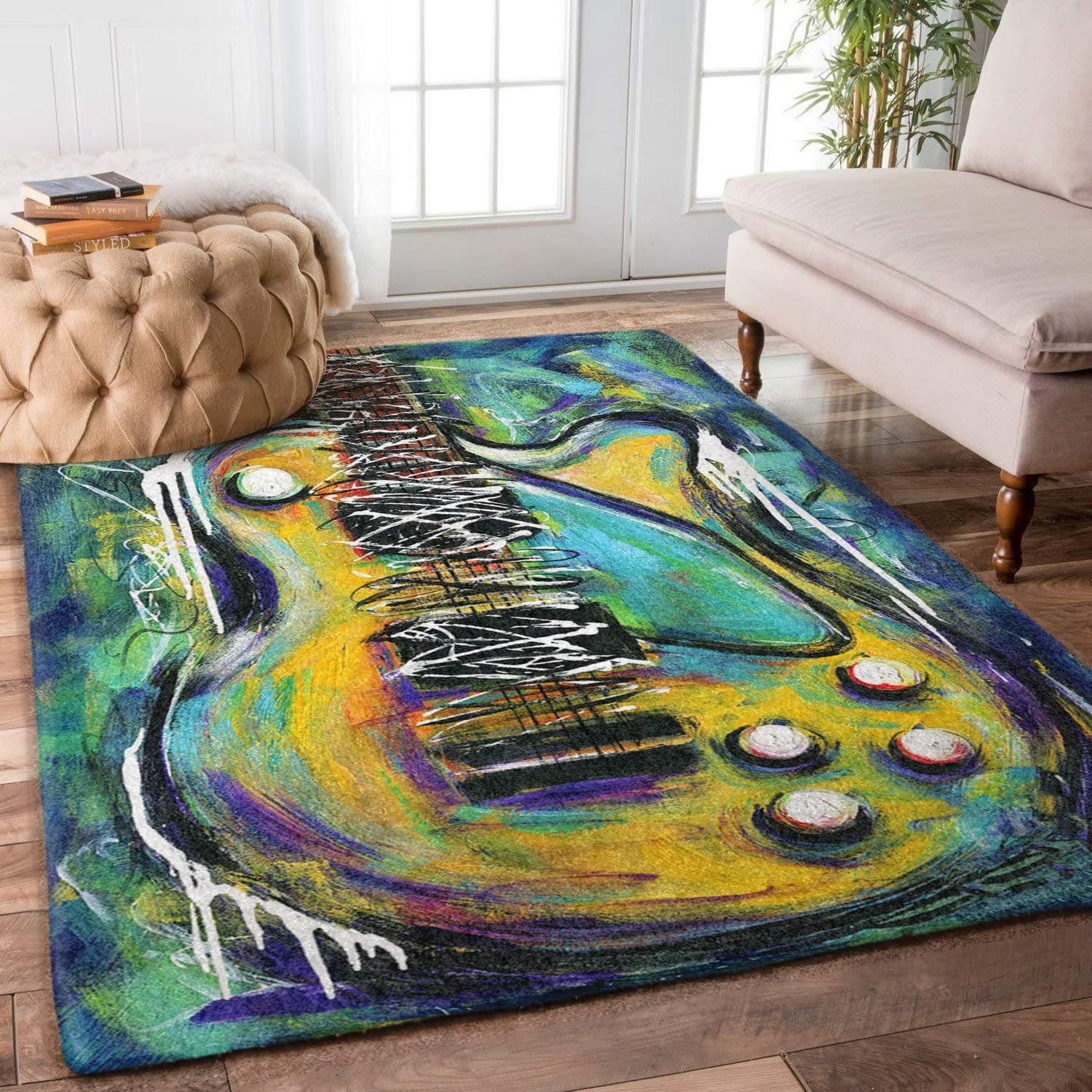 Guitar Rug Chrismas Gift - Indoor Outdoor Rugs