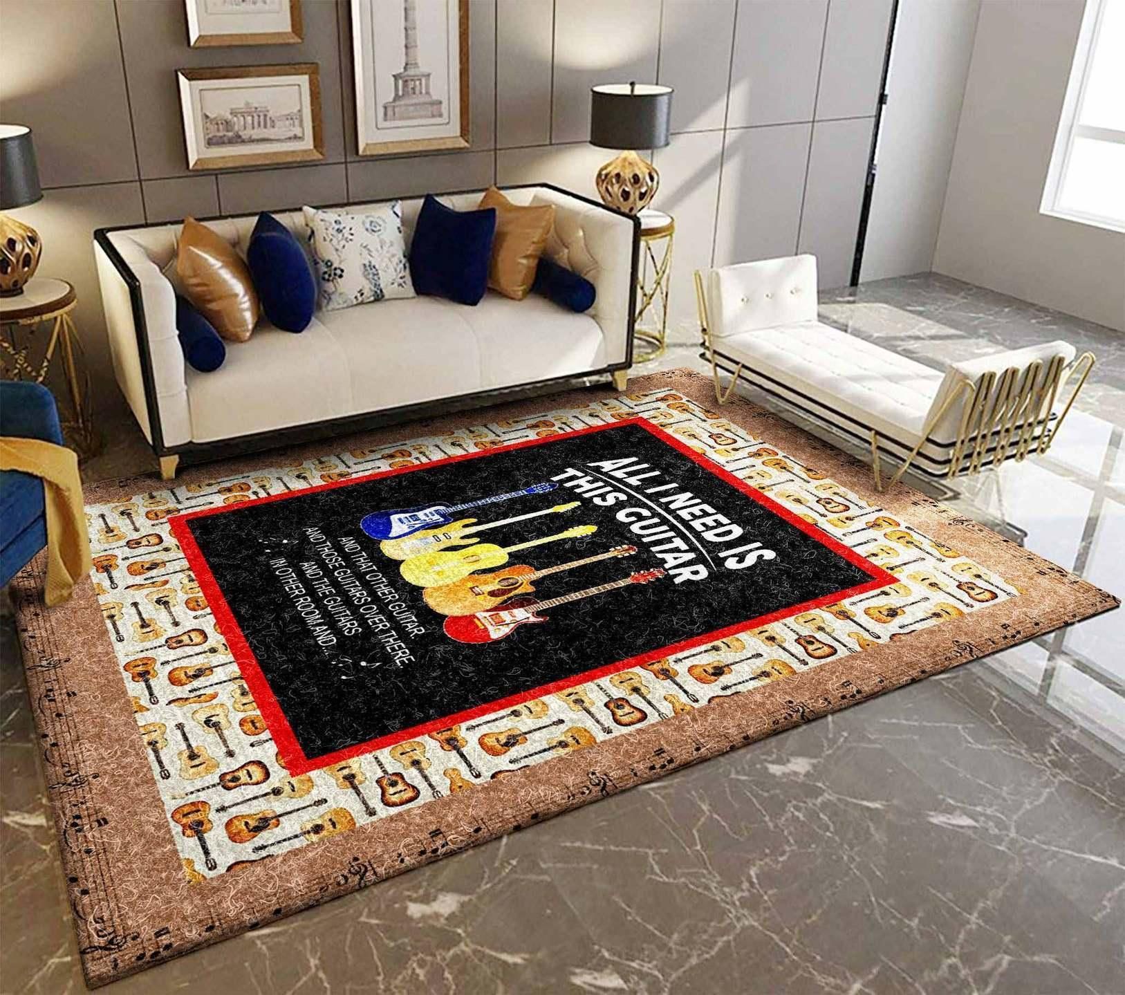 Guitar Rug Chrismas Gift - Indoor Outdoor Rugs