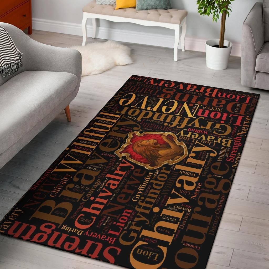 Gryffindor Harry Potter Area Rug Chrismas Gift - Indoor Outdoor Rugs