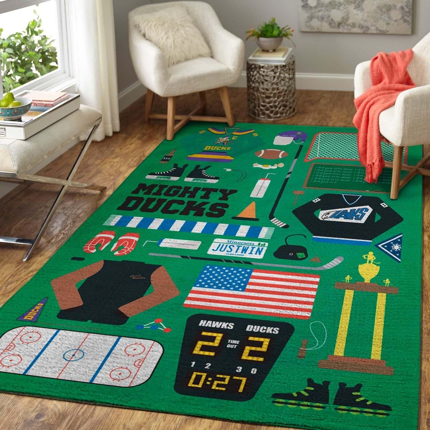 The Mighty Ducks Area Rug Chrismas Gift - Indoor Outdoor Rugs