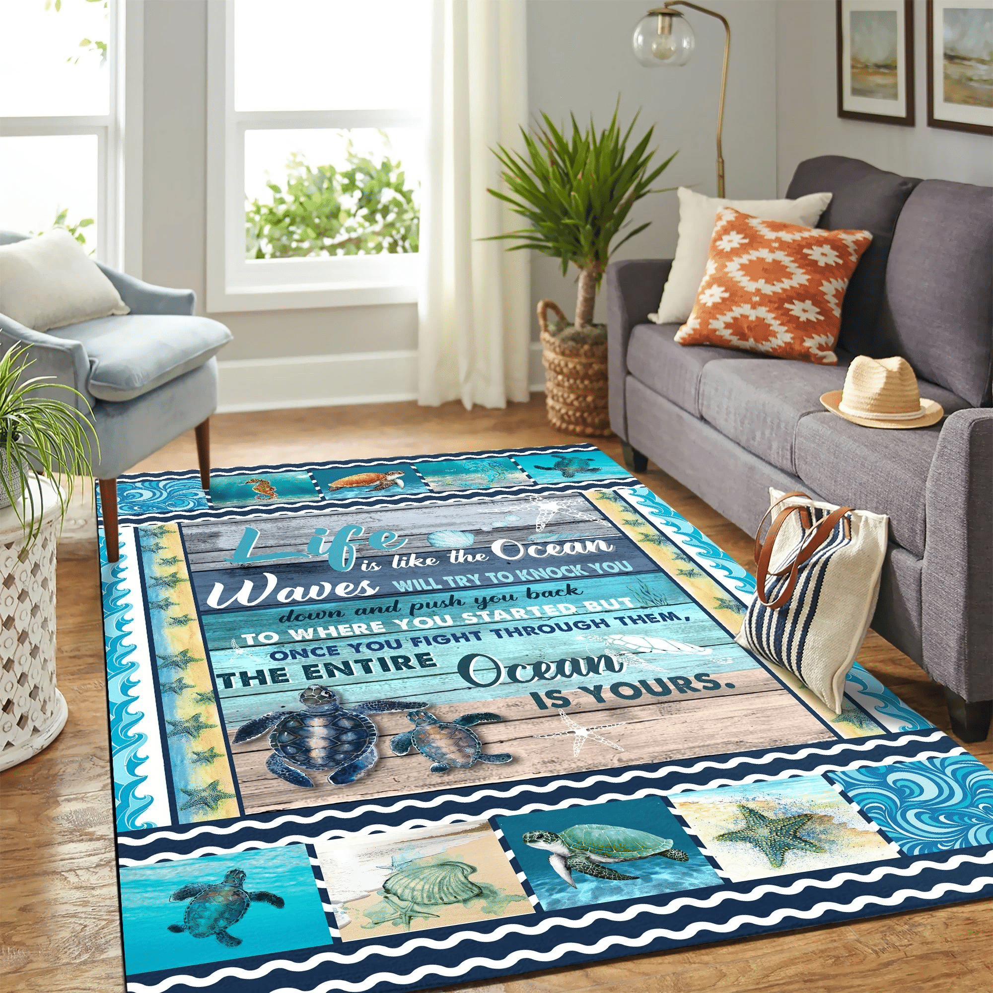 Turtle Copy Mk Carpet Area Rug Chrismas Gift - Indoor Outdoor Rugs