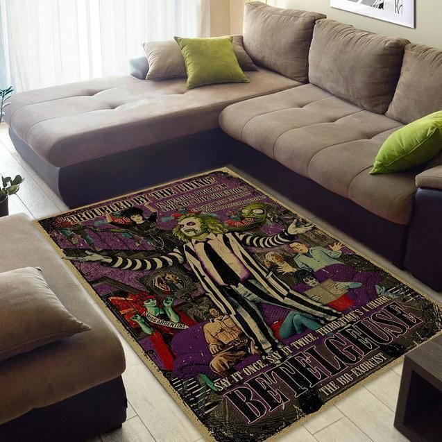 Beetlejuice Troubled By The Living Rug Chrismas Gift - Indoor Outdoor Rugs