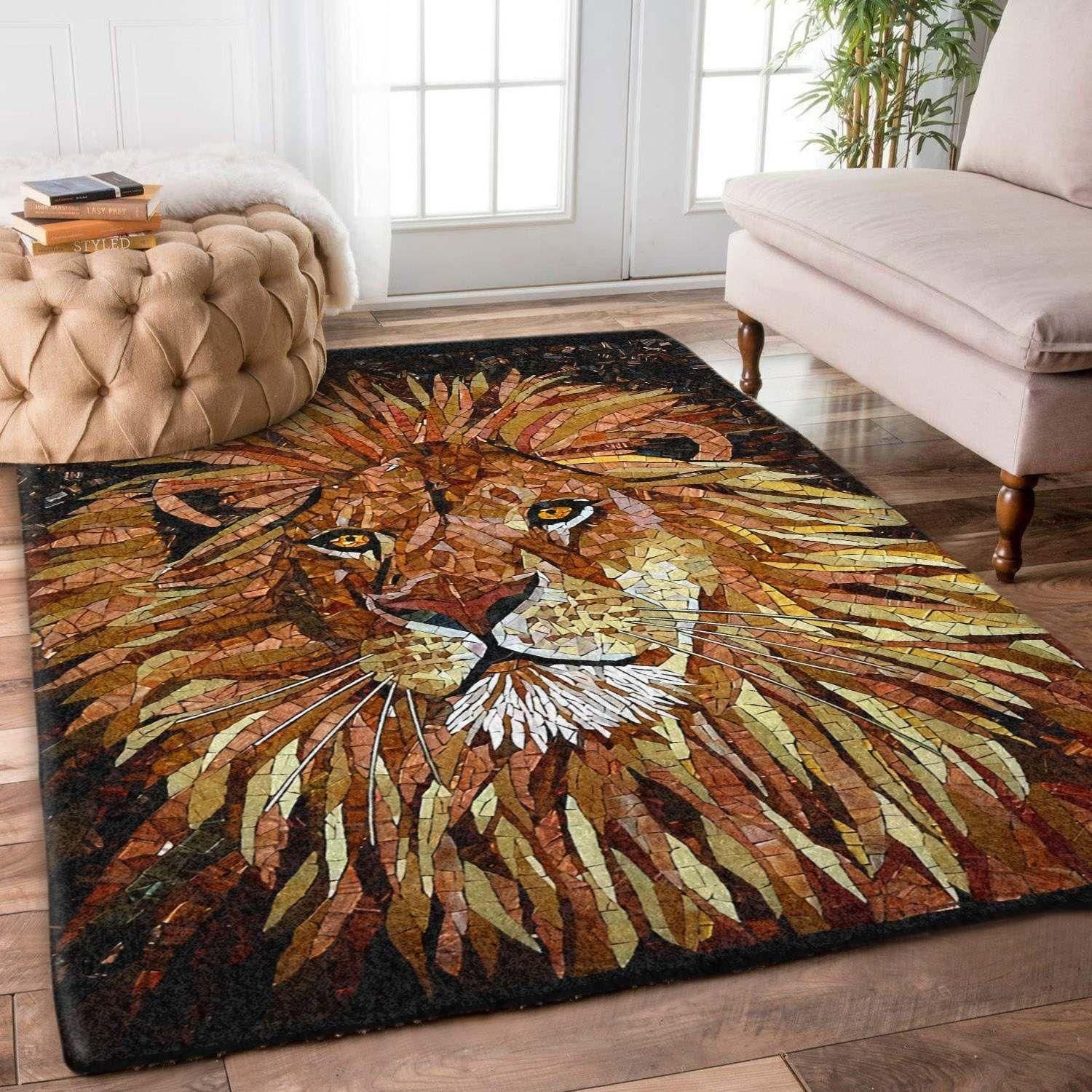 Lion Rug Chrismas Gift - Indoor Outdoor Rugs