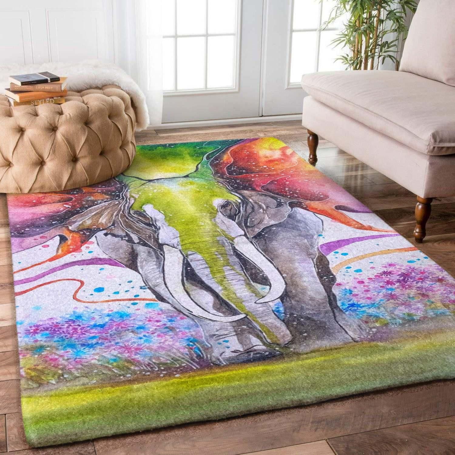 Elephant Rug Chrismas Gift - Indoor Outdoor Rugs