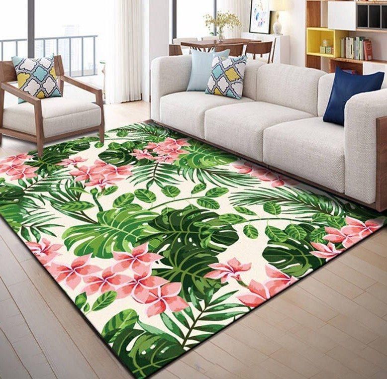 Flower Rug Chrismas Gift - Indoor Outdoor Rugs