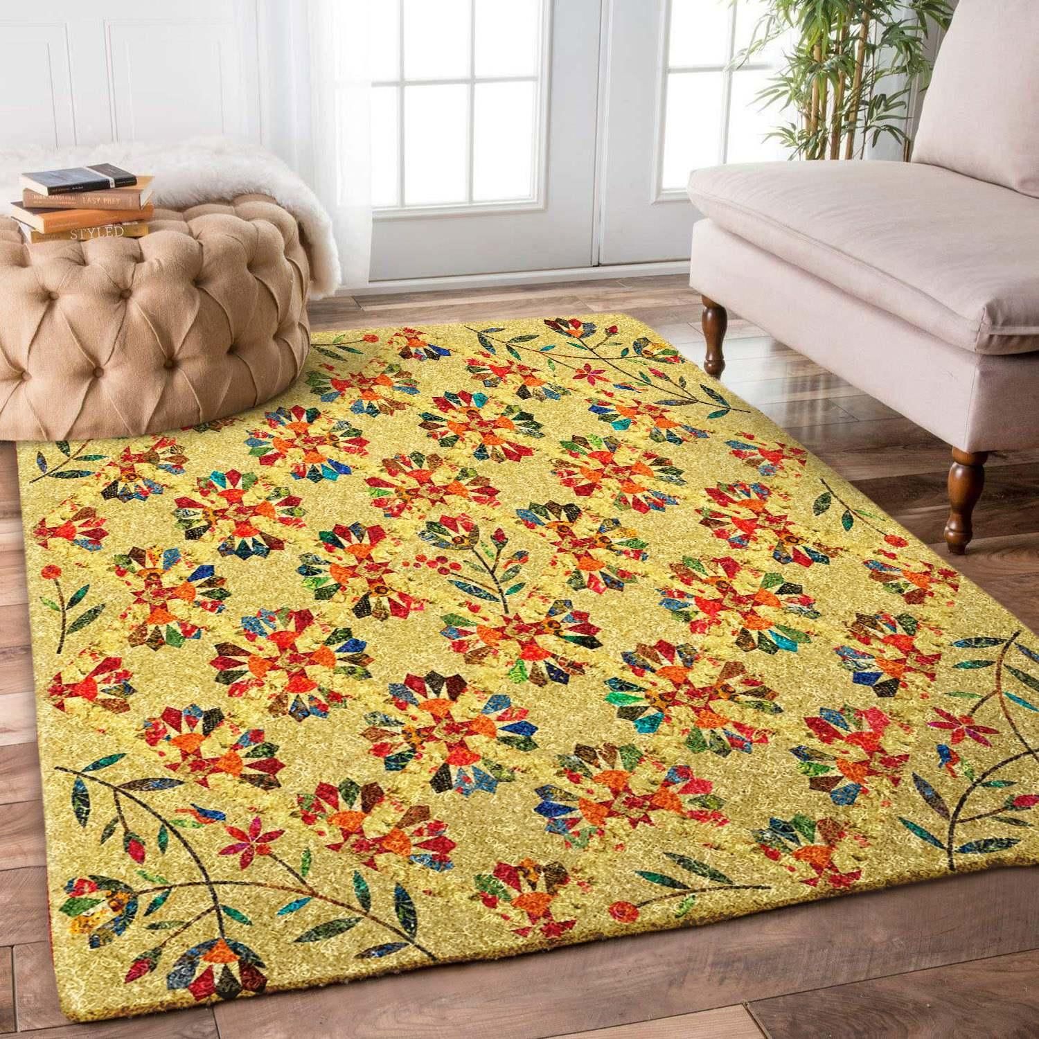 Flower Rug Chrismas Gift - Indoor Outdoor Rugs