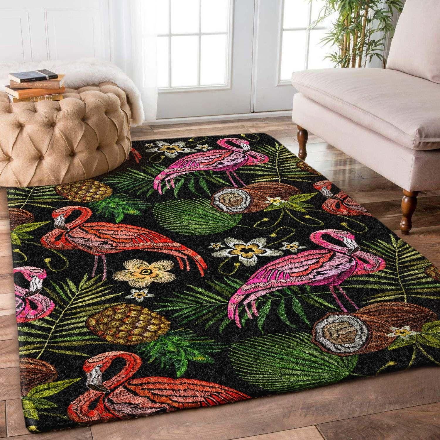 Flamingo Rug Chrismas Gift - Indoor Outdoor Rugs