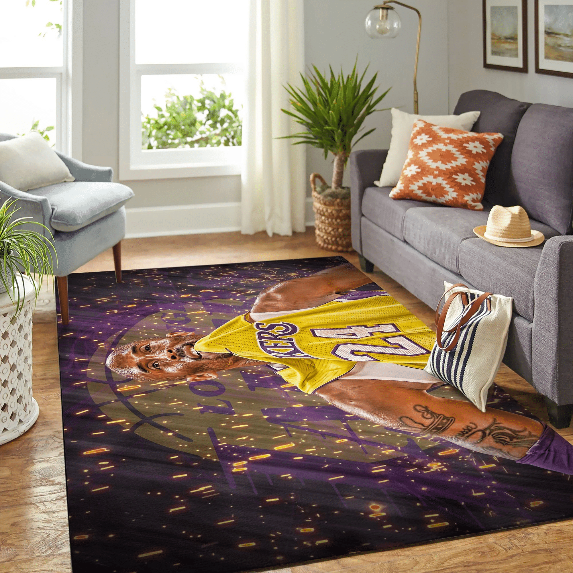 Kobe Legend Art Carpet Floor Area Rug Chrismas Gift - Indoor Outdoor Rugs